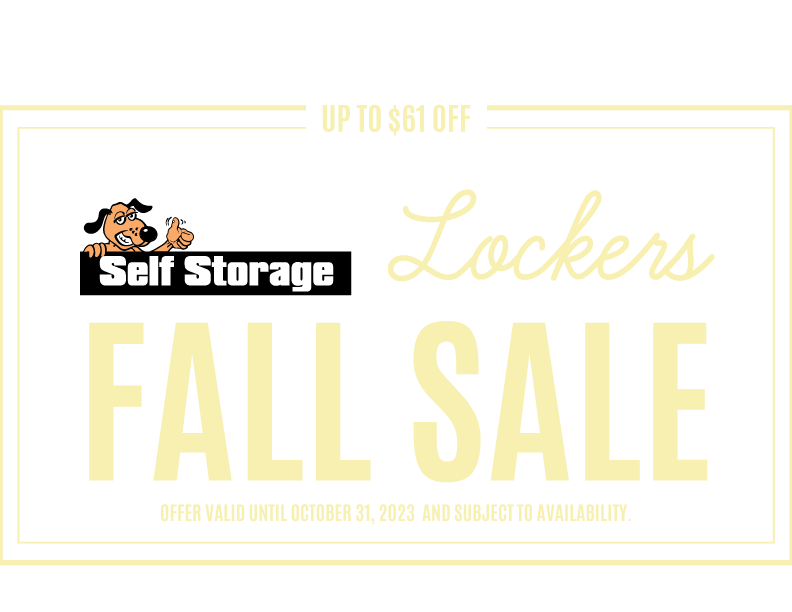 Fall Storage Sale